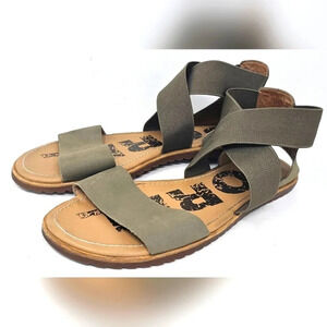 Sorel Womens Ella Gladiator Leather Open Toe Slingback Strappy Sandal Size 9.5